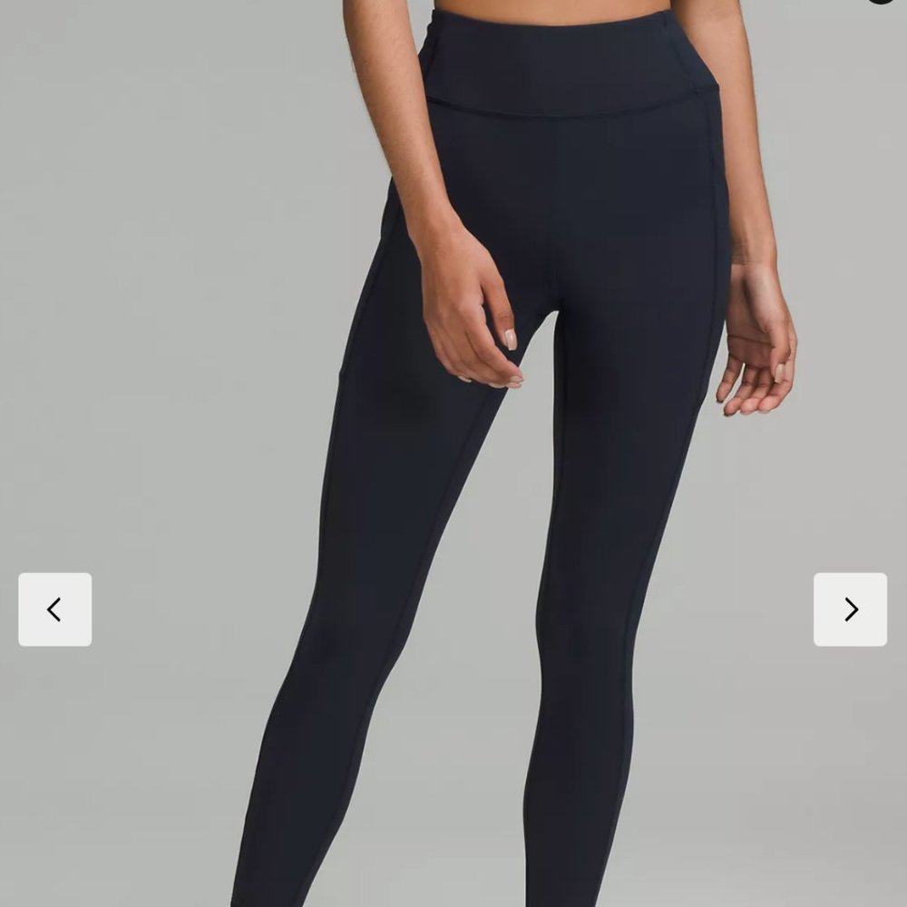 Lululemon Invigorate High-Rise Tight Black with Barry's Bootcamp Logo